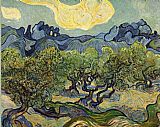 Vincent Van Gogh Famous Paintings - Landscape with Olive Trees